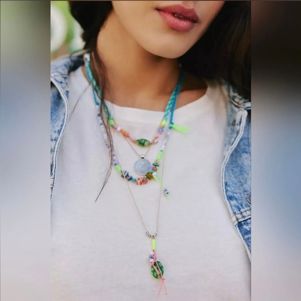 FREE PEOPLE My Magic Layered Necklace (Silver)
